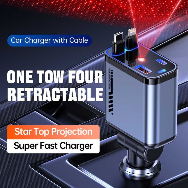 Retractable Car Charger WB-OM1010