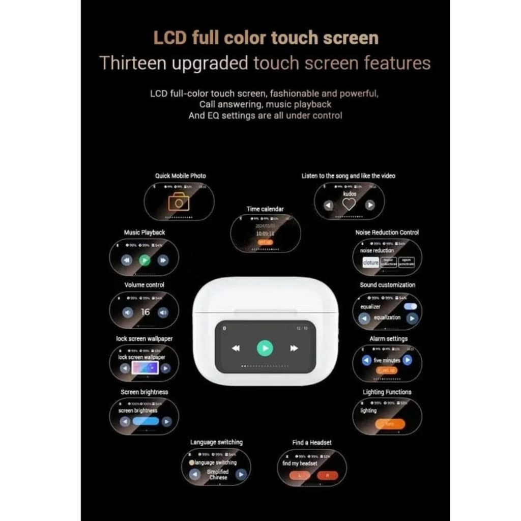 Wireless Bluetooth Touch Earphones